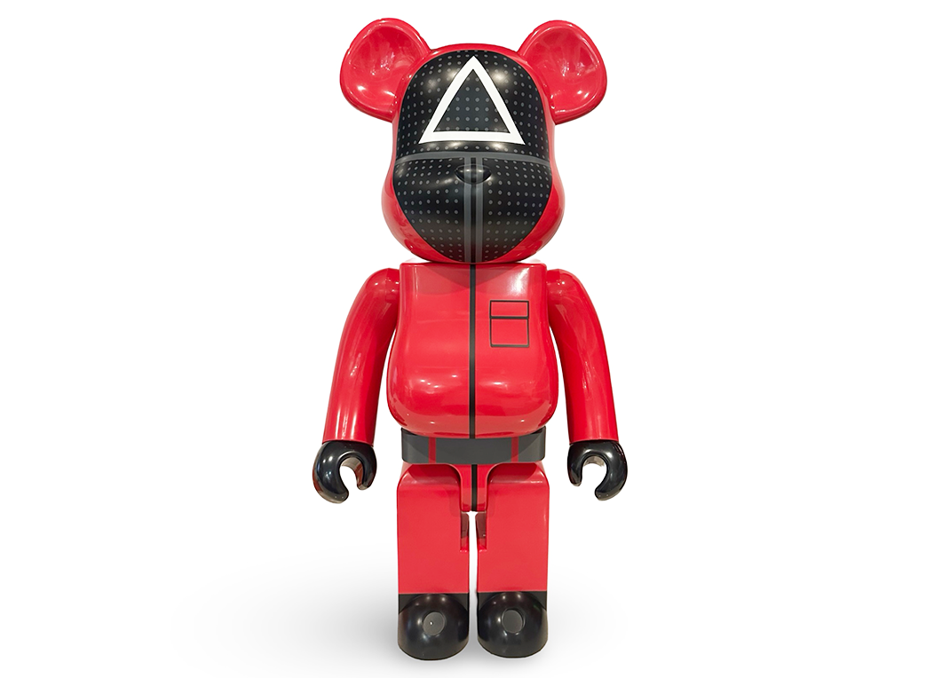 Bearbrick x Squid Game Guard (Triangle) 1000%