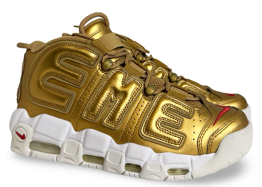 Nike Air More Uptempo Supreme Suptempo Gold