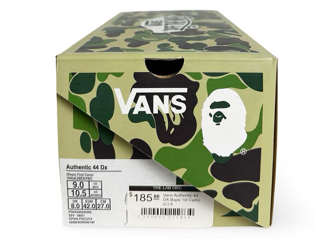 Vans Authentic 44 DX Bape 1st Camo