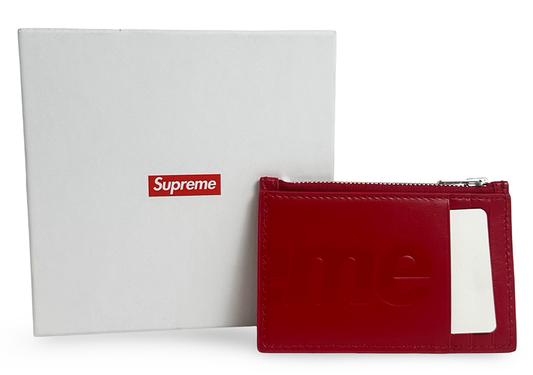 Supreme Leather Zip Card Holder
